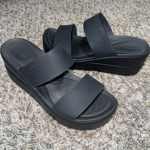 Croc Wedge Sandals!